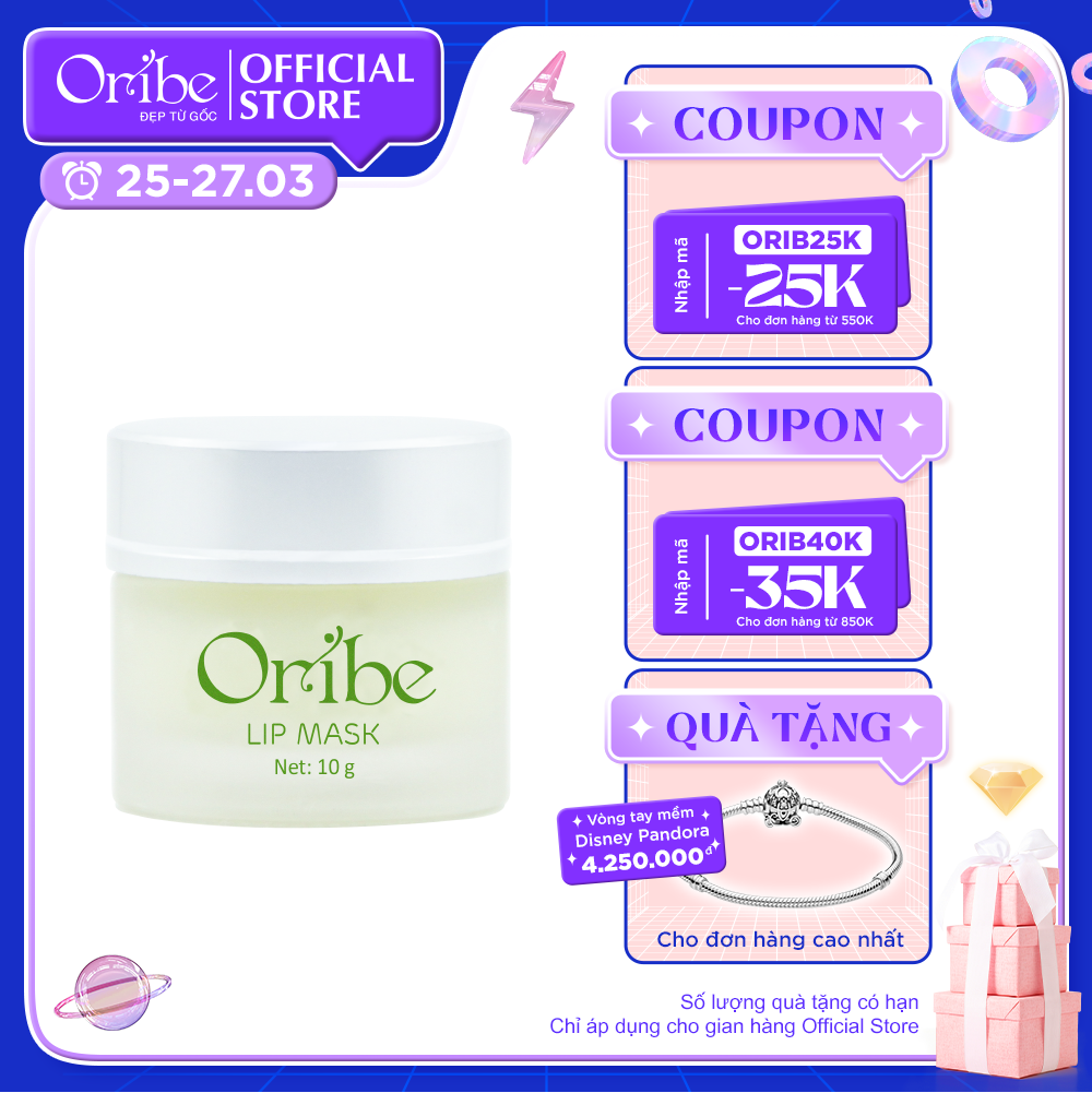 Mặt Nạ Dưỡng Môi Oribe Dưỡng Môi, Giảm Thâm, Làm Hồng Môi - Oribe Lip Mask 10g