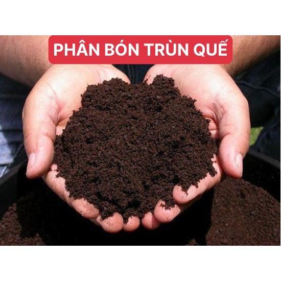 Phân bón trùn quế hữu cơ nguyên chất bổ sung dinh dưỡng cải tạo đất cây trồng chuyên dùng cho cây cảnh - hoa - củ quả