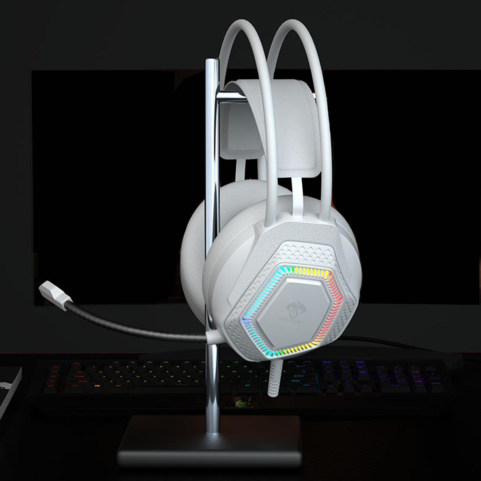 Gaming headset multi platforms pc computer laptop White