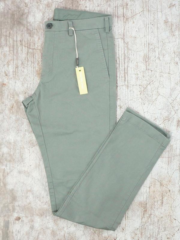 Quần Kaki Nam MEN Slim Fit Chino Flat Front Pants OLIVE - SIZE 29-30-32-34