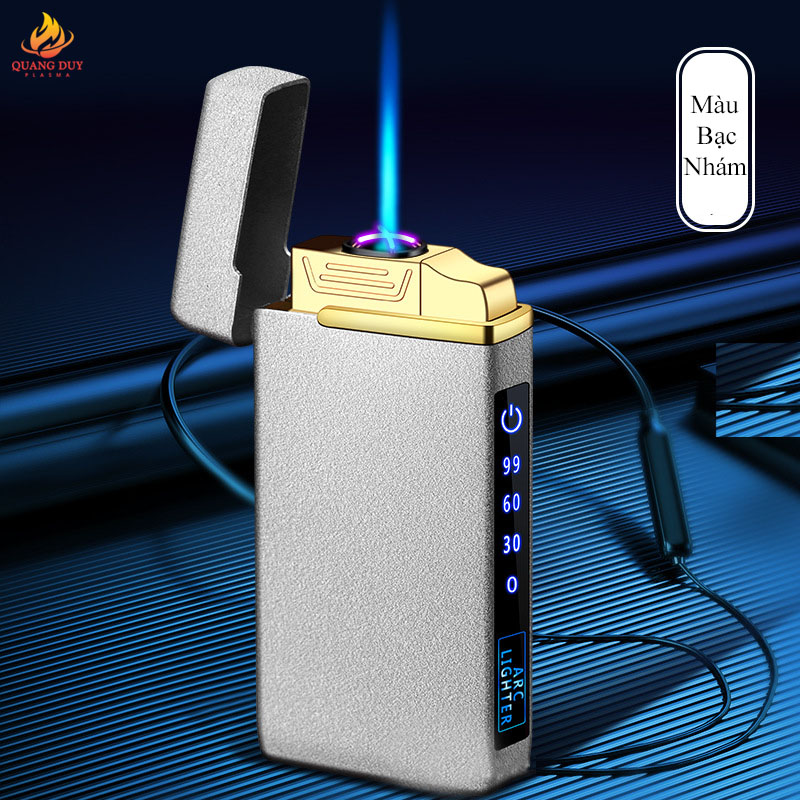 Hột quẹt bật lửa độc lạ sạc điện 2 chế độ lửa vừa gas vừa điện plasma 4 tia