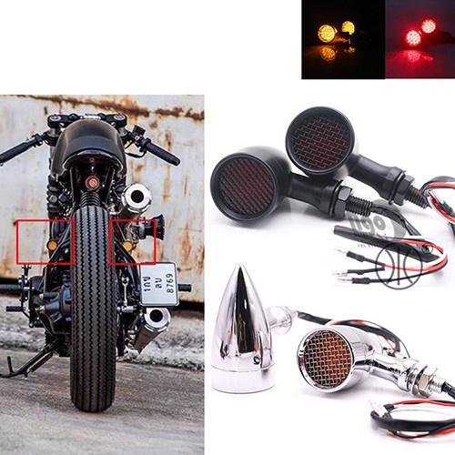 Đèn xi nhan harley lưới - ánh sáng led - phụ tùng đồ chơi moto