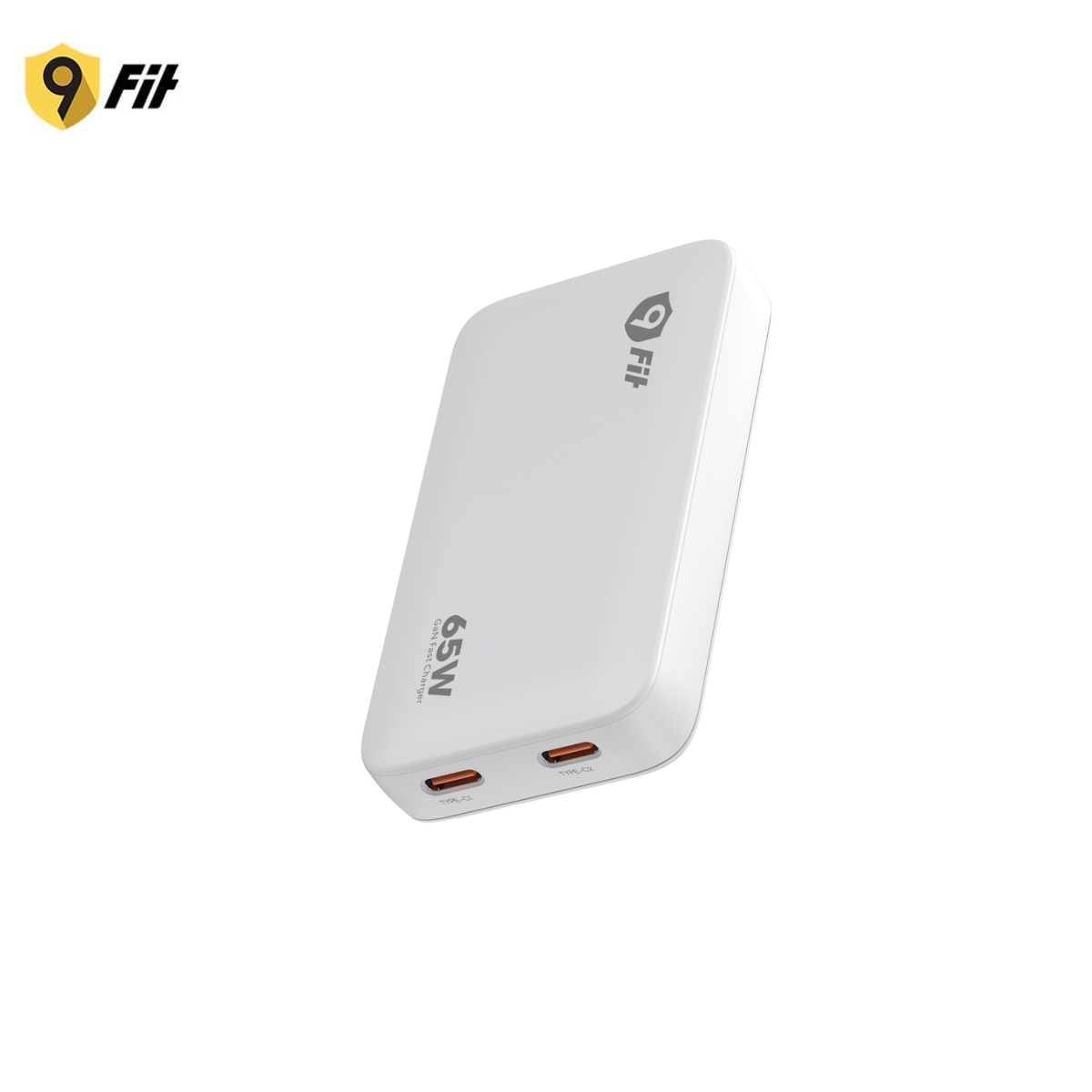 Củ Sạc 9FIT Slim PD 65W 2C GaN, sạc nhanh, bảo hành 2 năm 1 đổi 1 - Hàng chính hãng