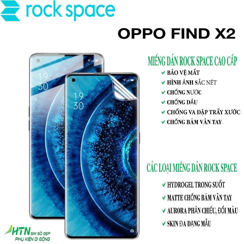 miếng dán cao cấp rock space cho oppo Find X2 dán màn hình/ mặt sau lưng điện thoại PPF Hydrogel bảo vệ mắt, tự phục hồi vết xước nhỏ - Hàng chính hãng