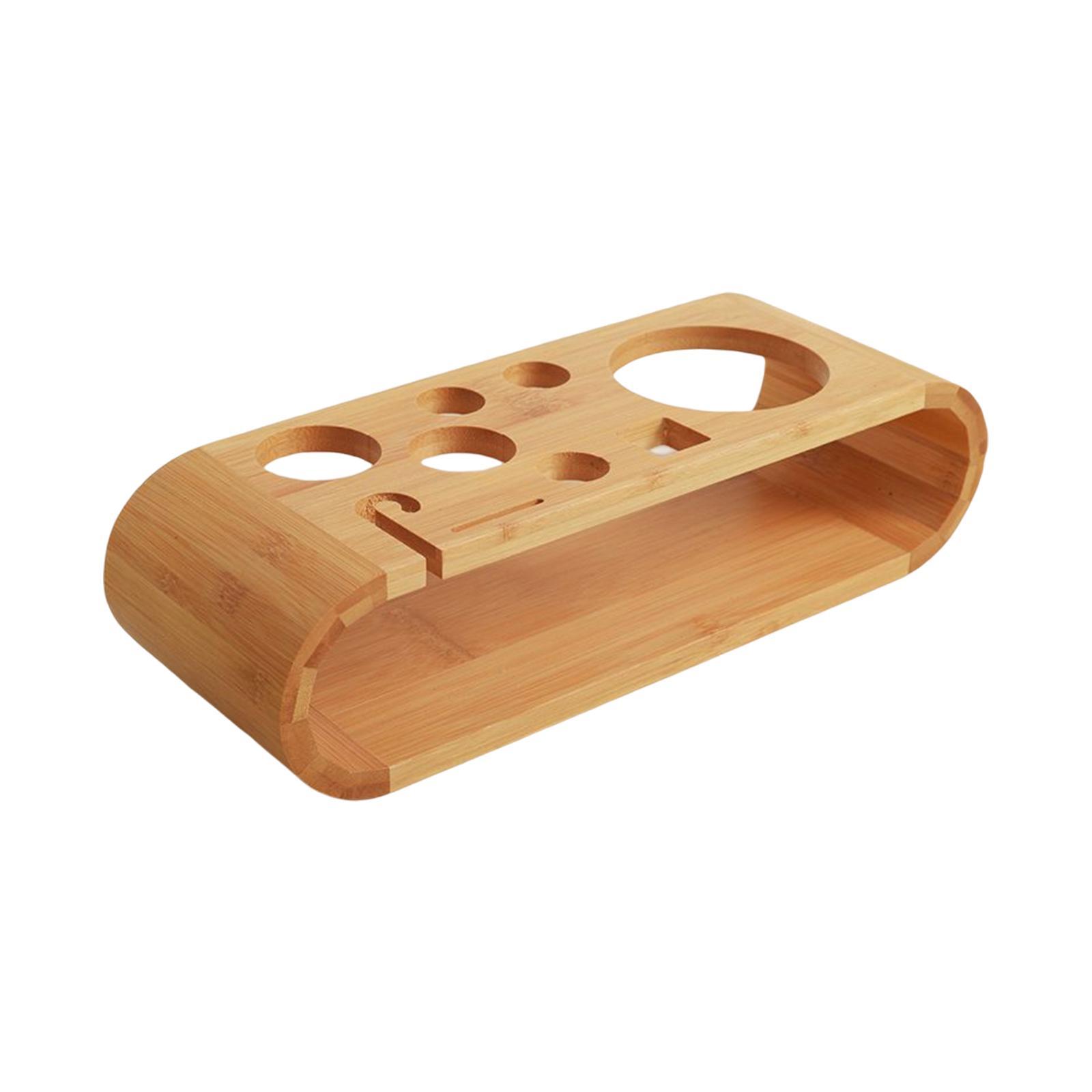 Multifunction Cocktail Shaker Wooden Rack Desktop for