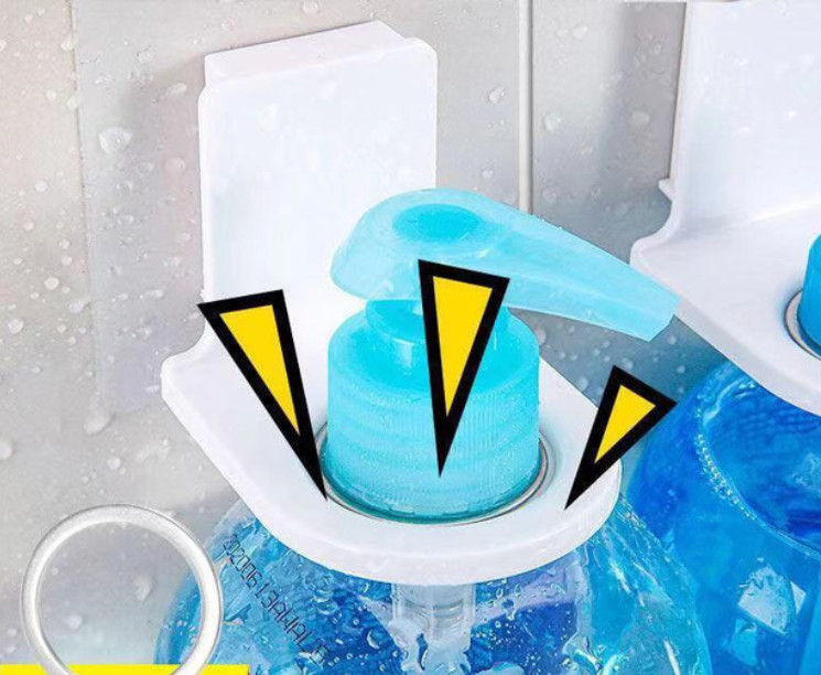 MÓC DÁN TREO BÌNH NƯỚC RỬA TAY, DẦU GỘI, SỮA TẮM…NHÀ VỆ SINH TIỆN DỤNG SP081432