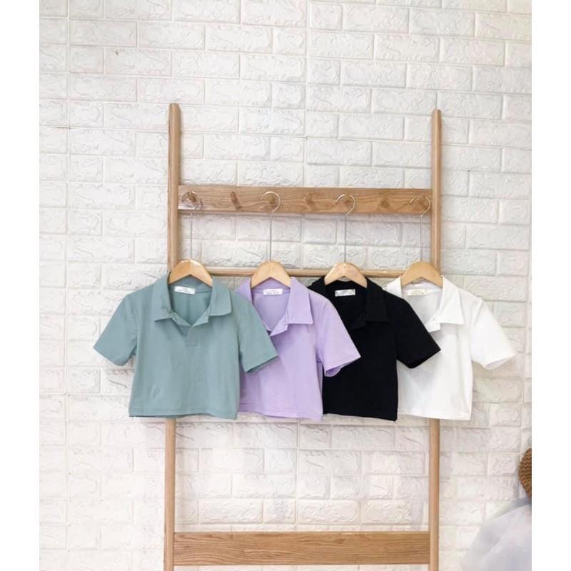 ÁO CROPTOP THUN CỔ ĐỨC