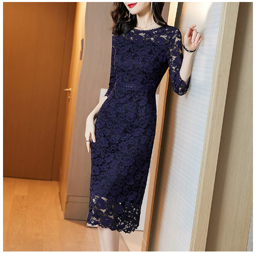 Đầm Ren Công Sở Thanh Lịch VH80 - Hàng Quảng Châu Cao Cấp