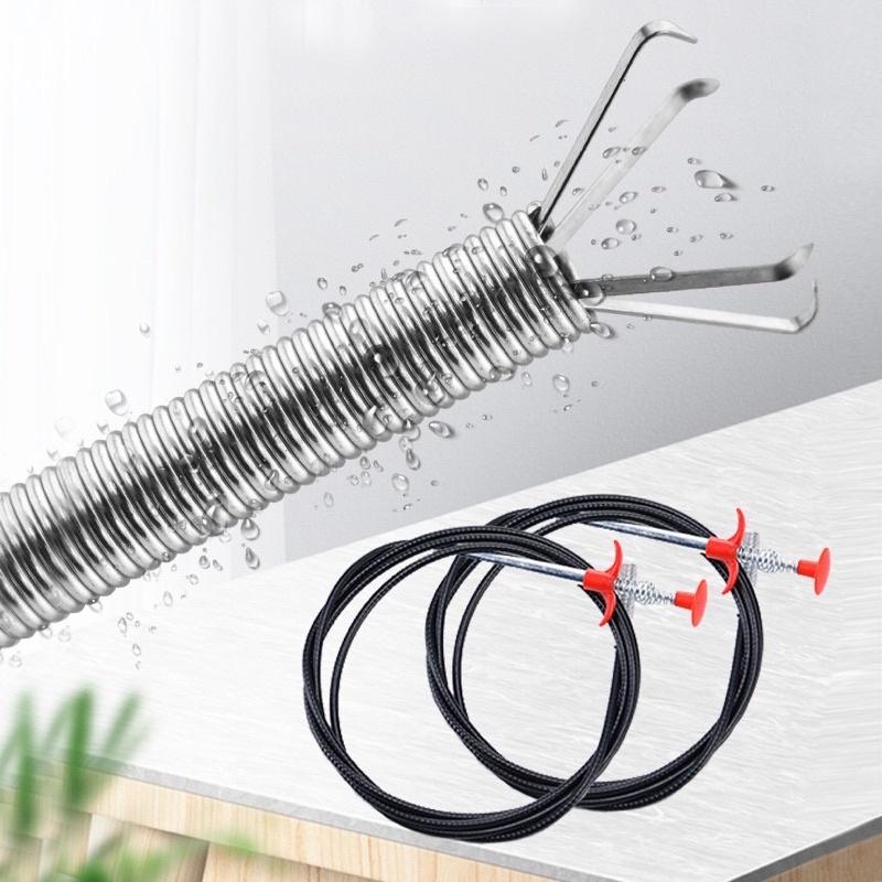 Dụng Cụ Gắp Rác Thông Cống - Ngăn Nghẹt Cống, Bồn Cầu, Bồn Rửa Chén, Lavabo