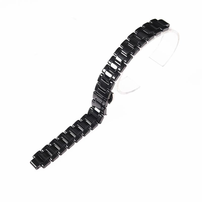 Thích Hợp Cho DKN Y Donna Nữ Gốm Sứ Màu Trắng Dây Đồng Hồ Vòng Tay Lồi Giao Diện 8Mm Rộng 14Mm Ban Nhạc Dây Đeo Tay dây