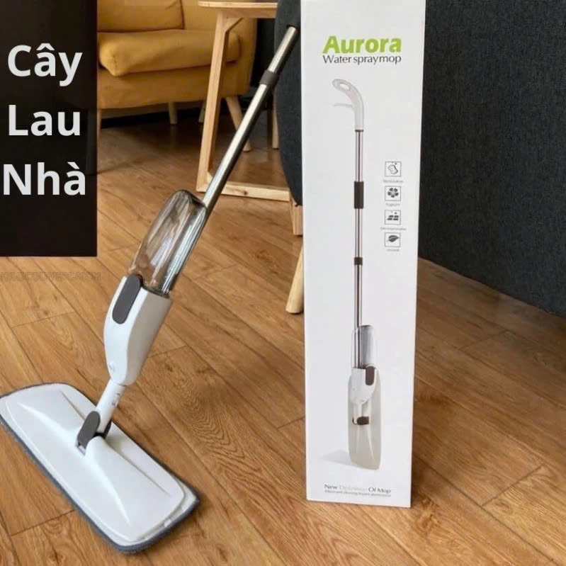 Cây Lau Nhà Xoay 360 Phun Sương Thông Minh – Tự Động Làm Sạch, Nhẹ Nhàng &amp; Hiệu Quả