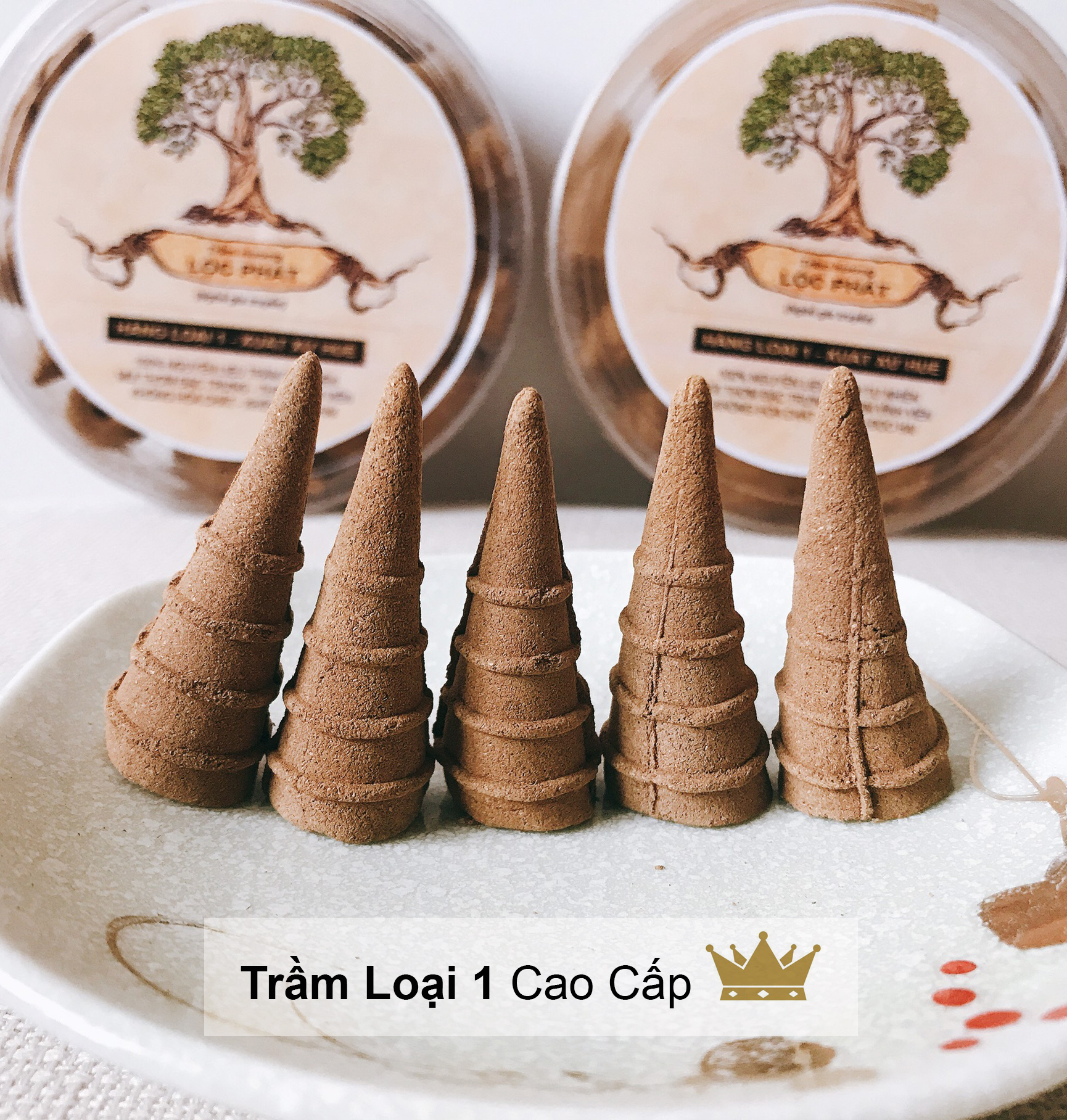 Nụ Trầm Hương Lộc Phát - Tự Nhiên - Cao Cấp - Loại 1 (hộp 20 viên)