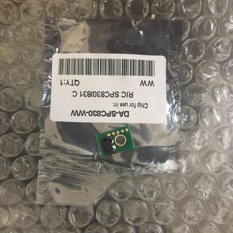 Chíp dành cho máy photocopy Ricoh MP SPC830DN/831C/K/M/Y - Chíp màu xanh/đỏ/vàng/đen