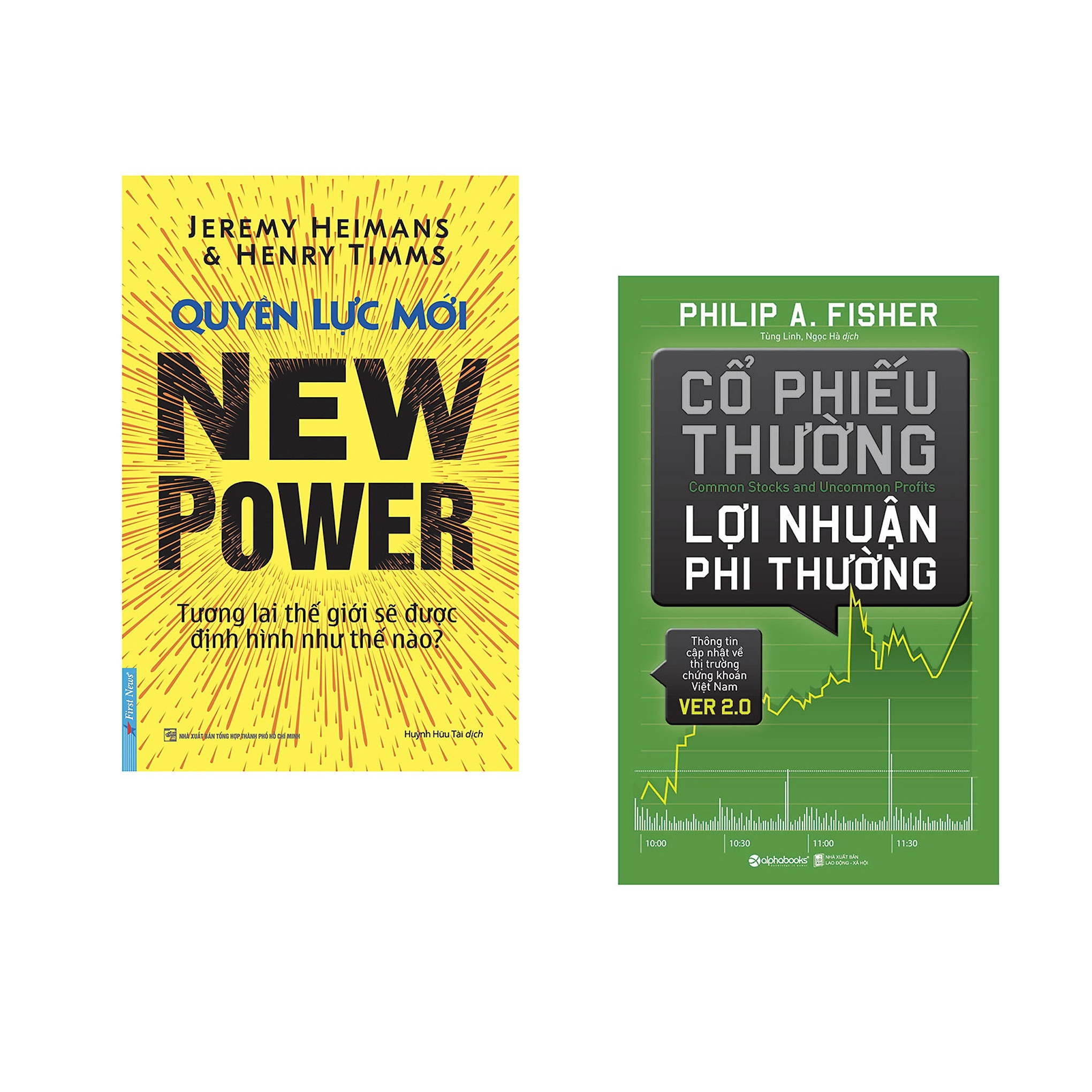 Combo 2 cuốn sách: Quyền Lực Mới - Tương lai TG sẽ được định hình như thế nào? + Cổ Phiếu Thường Lợi Nhuận Phi Thường