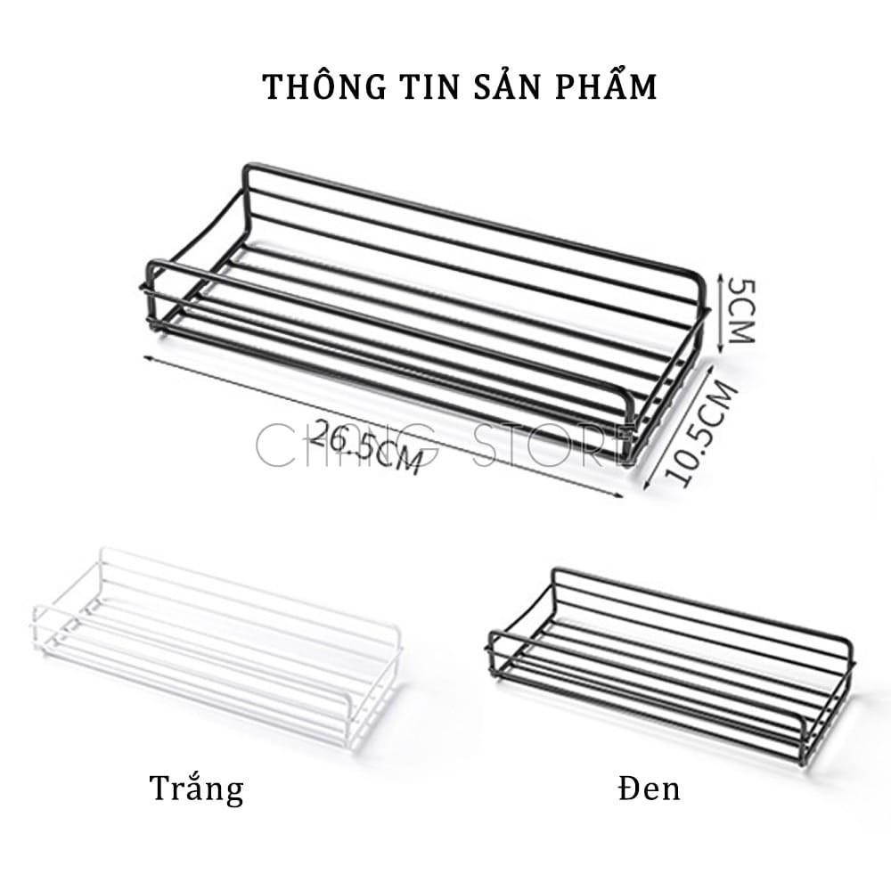 Kệ Dán Tường Nhà Bếp, Nhà Tắm Siêu Chắc Chắn Chịu Lực Tốt Đa Năng Tiện Lợi
