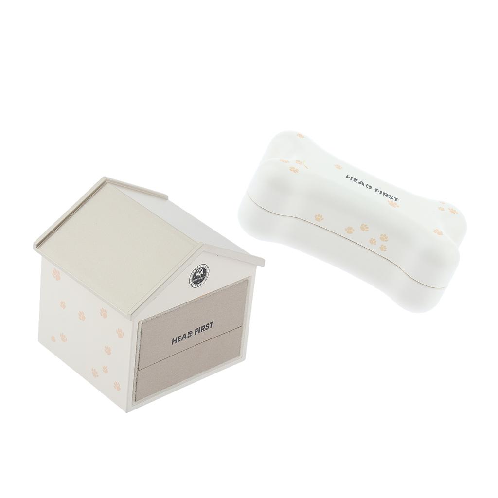Portable Cute Jewelry Storage Box Rings Earrings Organizer Case Bone Style