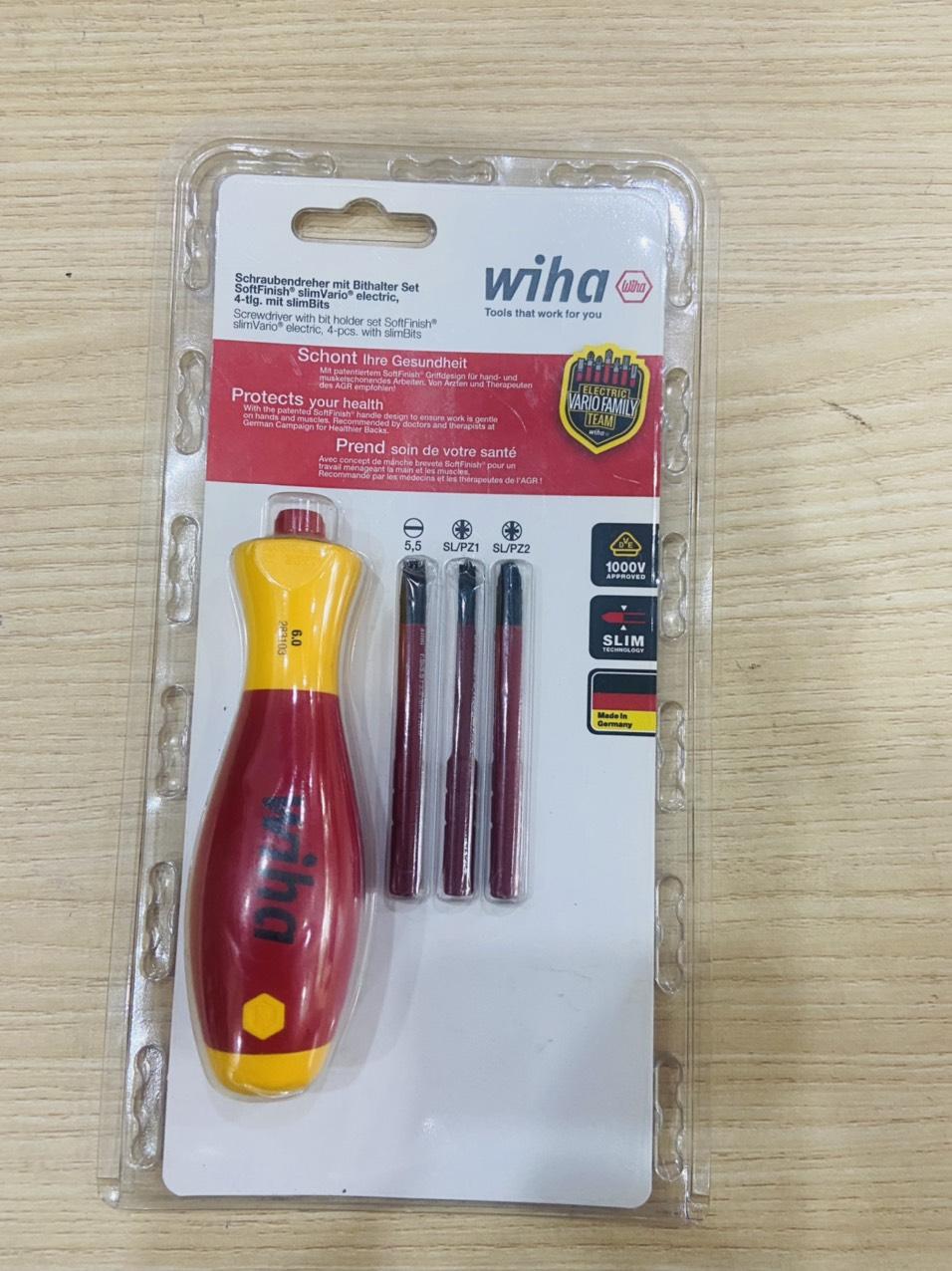 Bộ tua vít Slim Bit 4 chi tiết Wiha 43449