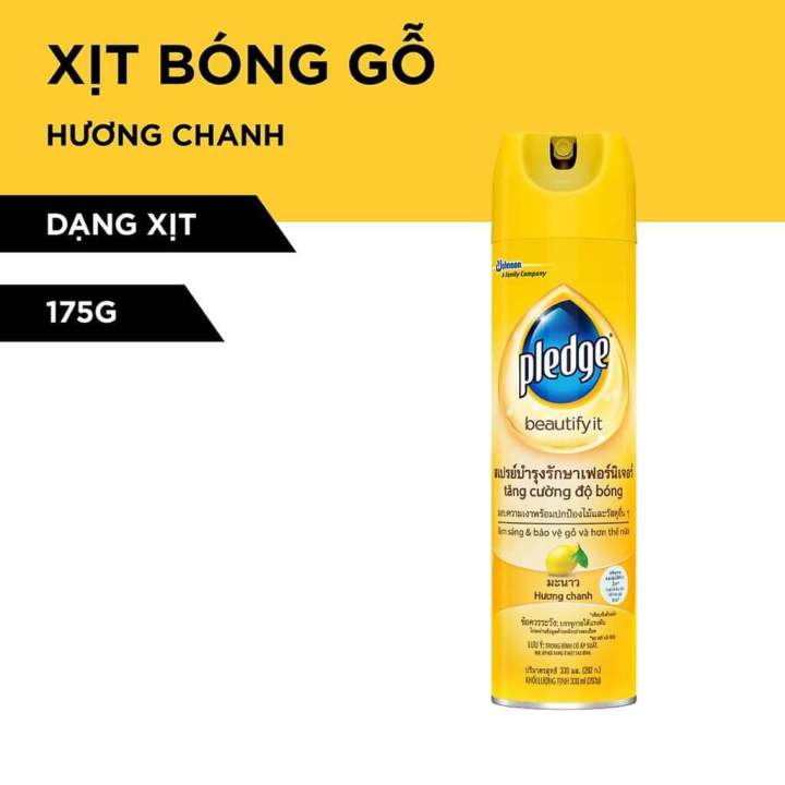Xịt Bóng Gỗ Pledge Hương Chanh 300ML