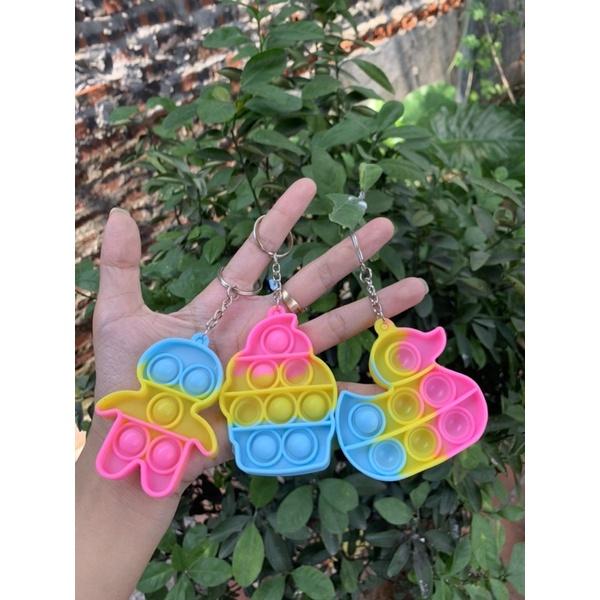 Móc khoá đồ chơi popit mini siêu CUTE, XẢ STRESS mang theo đc mọi nơi