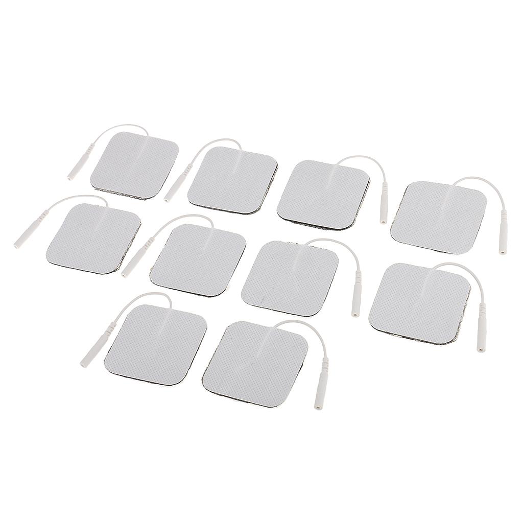 10pcs Replacement Massage Pads for Massagers Electrode Pad 2x2Inch
