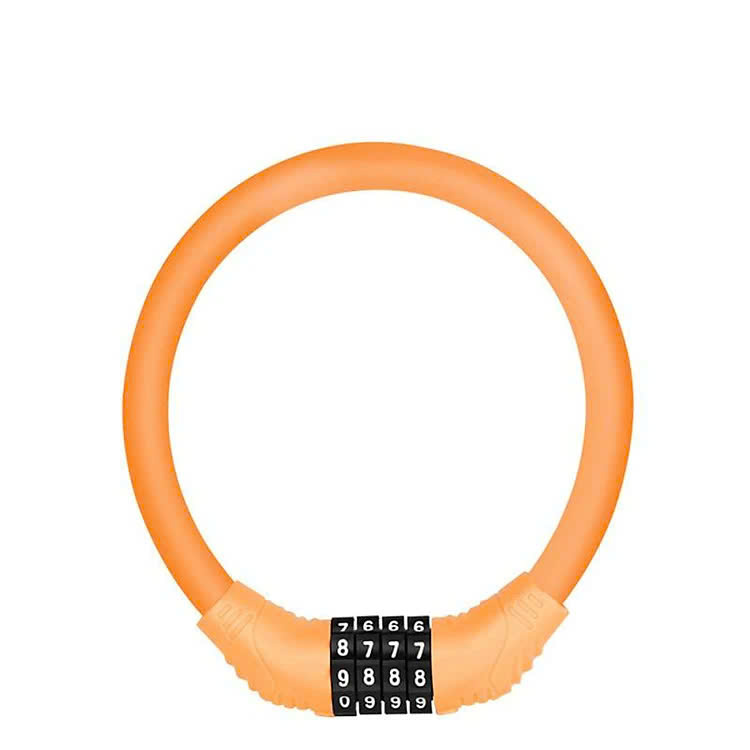 Khoá đa năng xe đạp xe máy 4 số chống trộm Khóa Số Xe Đạp 4 Số Mật Mã Vỏ PVC Bọc Lõi Thép (dạng tròn cứng) (mật khẩu mặc định 0000)
