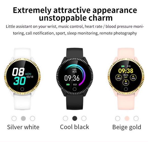 Đồng Hồ Thông Minh Smart Watch C19 Chức Năng Đo Nhịp Tim, Huyết Áp, Spo2, Theo Dõi Vận Động