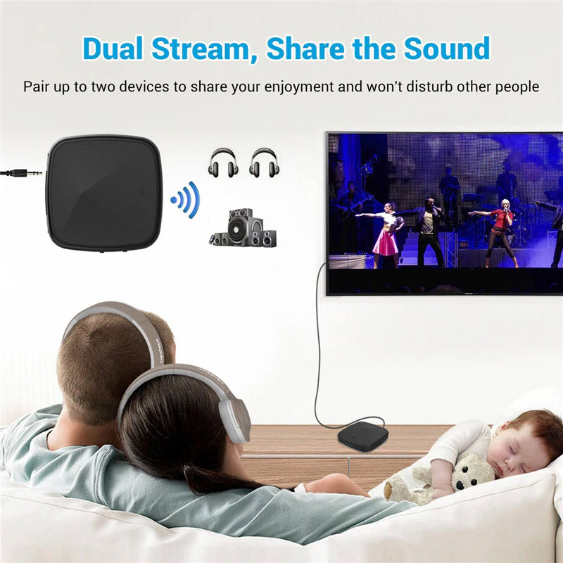ROGTZ - Bộ Thu Phát Bluetooth 5.0 Chipset Csr8675 APTX HD/LL Chế độ chuyển đổi linh hoạt Kết nối thiết bị đa dạng Hỗ trợ SPDIF/TOSLINK 3 cổng kết nối 3.5mm RCA Optical Tự động kết nối  - Nâng Tầm Âm Thanh, Kết Nối Mọi Thiết Bị - Hàng Chính Hãng