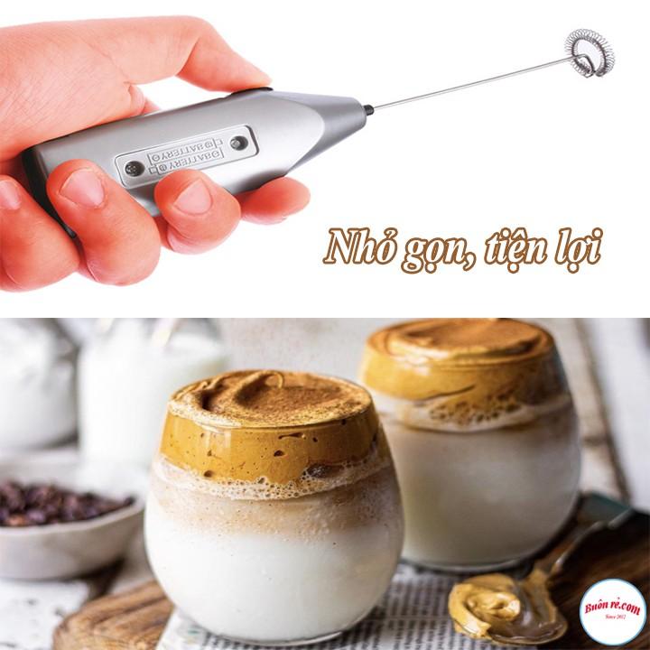 Máy Đánh Tạo Bọt Cà Phê Mini Cầm Tay Tiện Lợi màu bạc – Làm Café bọt biển - br00325