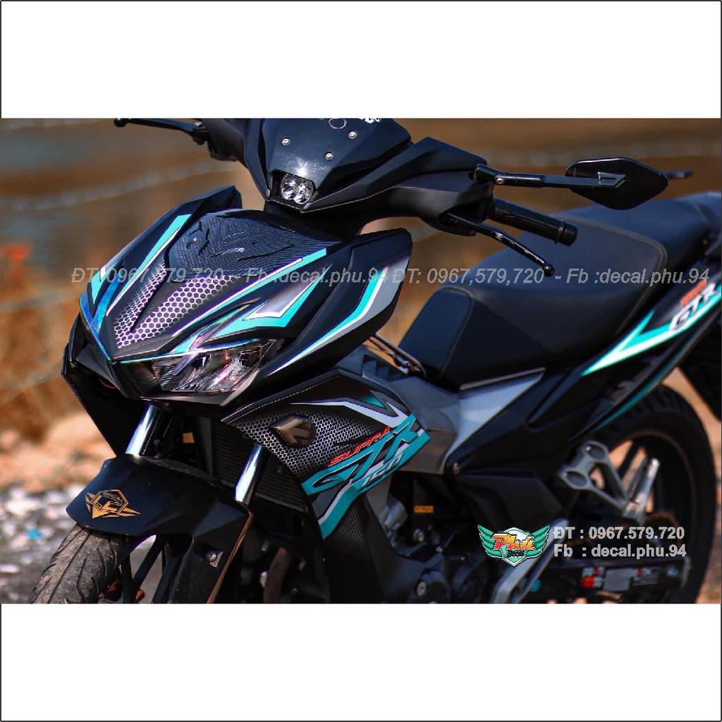 Tem Rời Winner X GTr xanh đen lục bảo