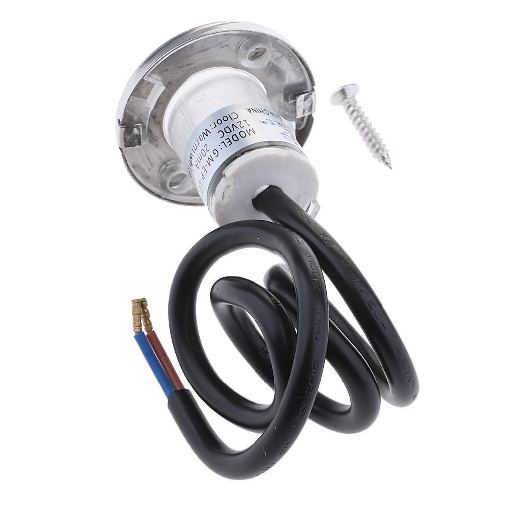 Amber LED 12V Marine Boat Courtesy Light RV Yacht Deck Outdoor