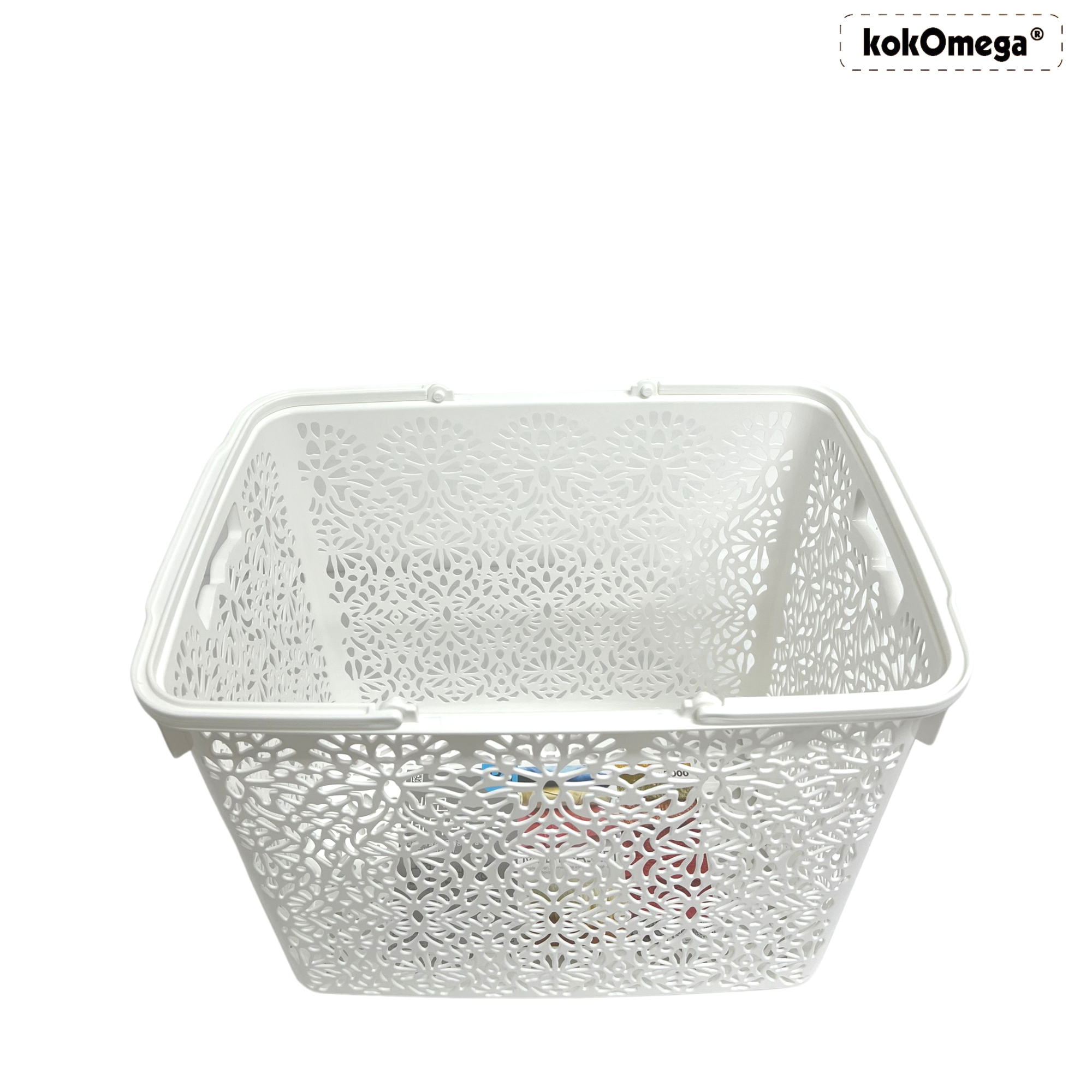 Giỏ Nhựa Hàn Quốc kokOmega Đựng Quần Áo, Tiện Lợi, Có Quai Xách ( AJ-0235)