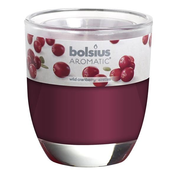 Ly nến thơm Bolsius Wild Cranberry BOL7846 295g (Hương việt quất hoang dã)