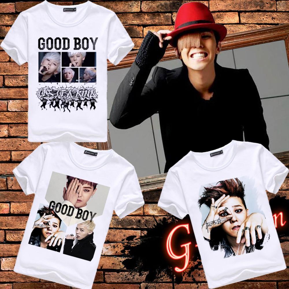 Áo thun in hình nhóm nhạc Bigbang cổ tròn tay ngắn cực đẹp dành cho fan hâm mộ