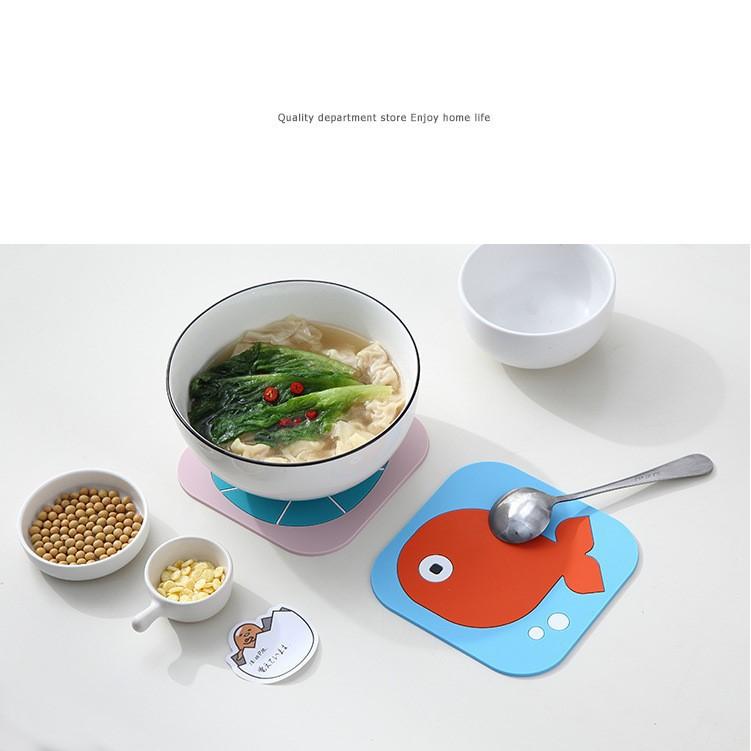 Lót nồi, lót cốc silicone hoạt hình