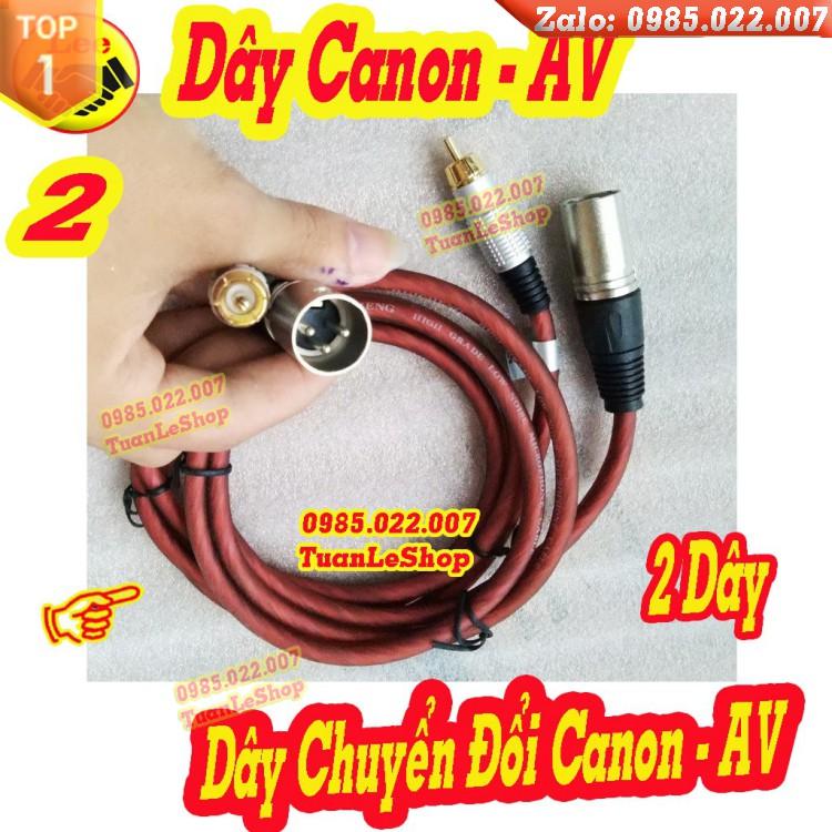 BỘ 2 DÂY CHUYỂN ĐỔI TÍN HIỆU TỪ CANON ĐỰC SANG AV BÔNG SEN