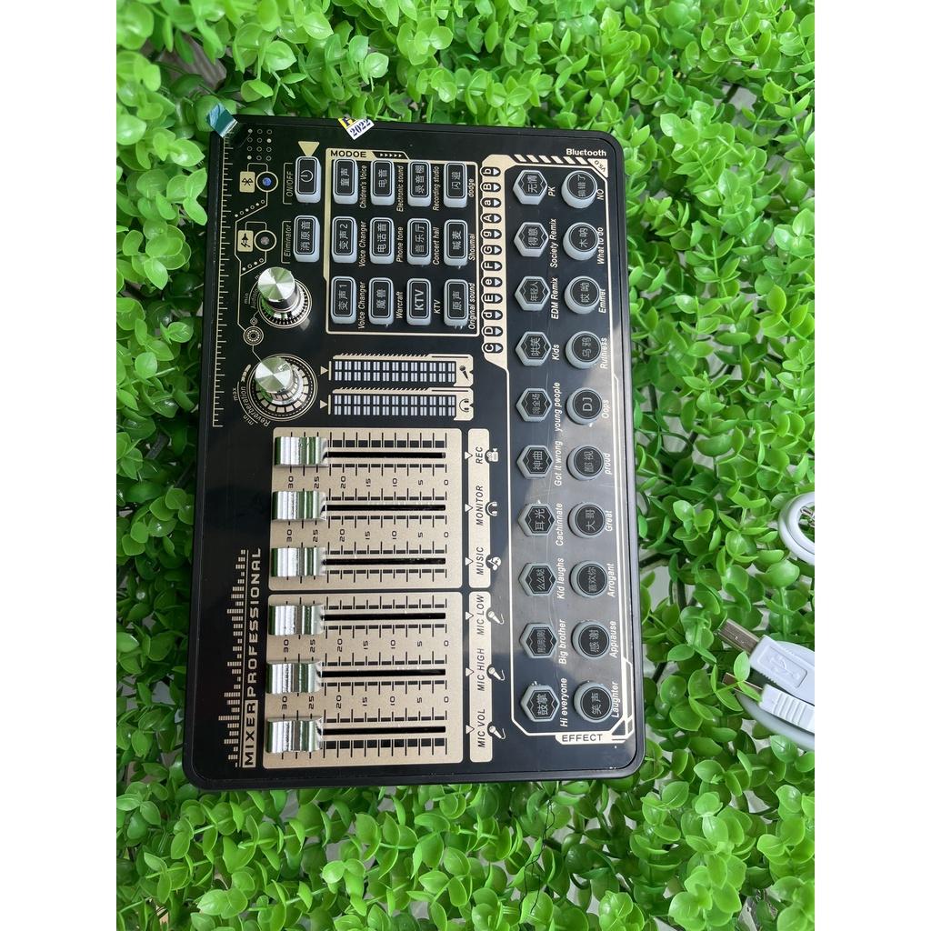 Sound Card H9 Livestream, Thu Âm, Live Tiktok, Bigo. Âm Thanh Sống Động, Dễ Dàng Sử Dụng, Kết Nối Bluetooth Bảo Hành 12T