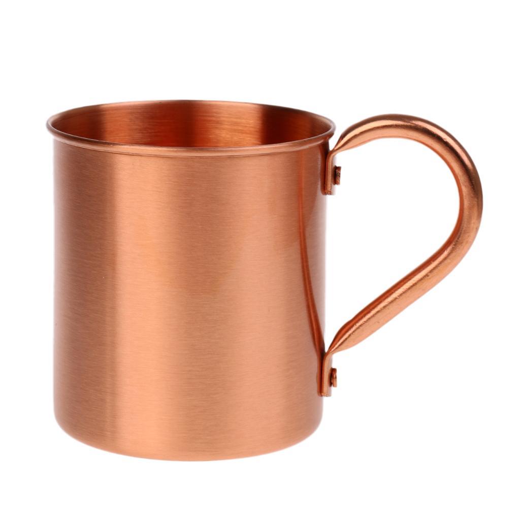 350ml 100% Pure Copper Drinking Cold Beer Bar Mug Coffee Tea Cup with Handle