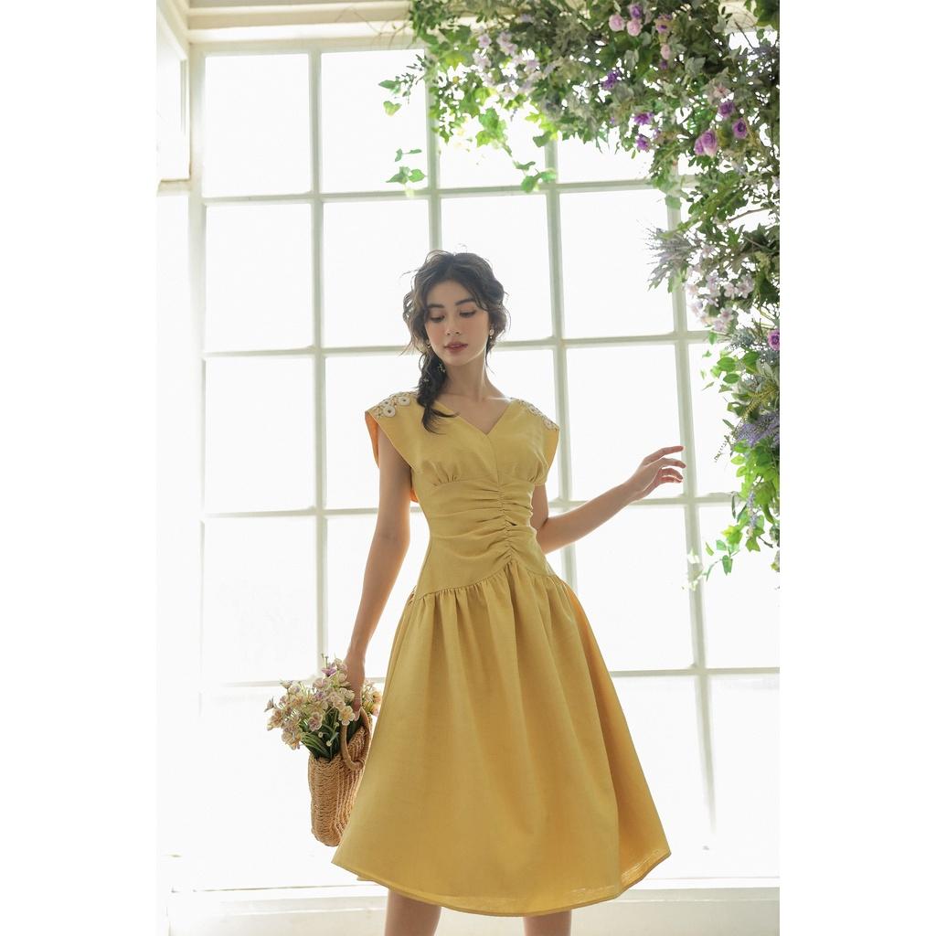 OLV - Đầm Gerbera Daisy Embro Dress