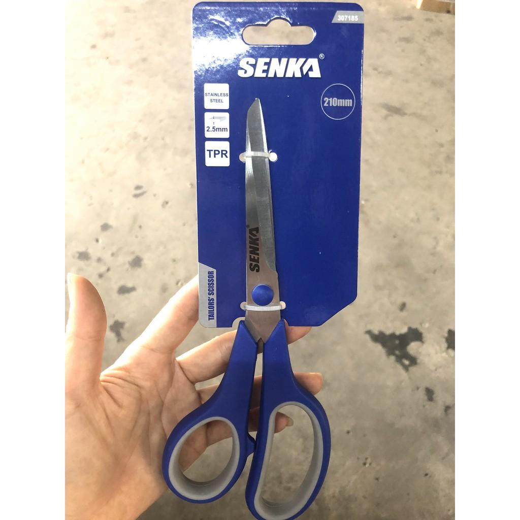 KÉO CẮT ĐA NĂNG KÉO CẮT VẢI, KÉO VĂN PHÒNG, KÉO INOX HIỆU SENKA 210mm/ 8.5''