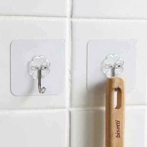 Bán Sỉ Set 2 Móc Treo Trong Suốt Dán Tường Chất Lượng Loại 1 T10 88037 Tiện Ích Việt Nam 99