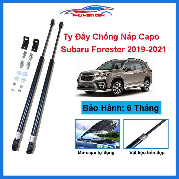 Ty thủy lực chống nắp capo Subaru Forester 2019-2020-2021 hỗ trợ mở tự động kèm phụ kiện lắp