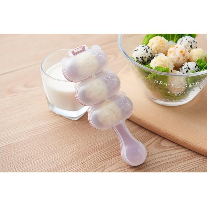 Khuôn lắc cơm cho bé lúa mạch tạo hình đáng yêu kích thích vị giác cho trẻ con bé rất thích VINKID