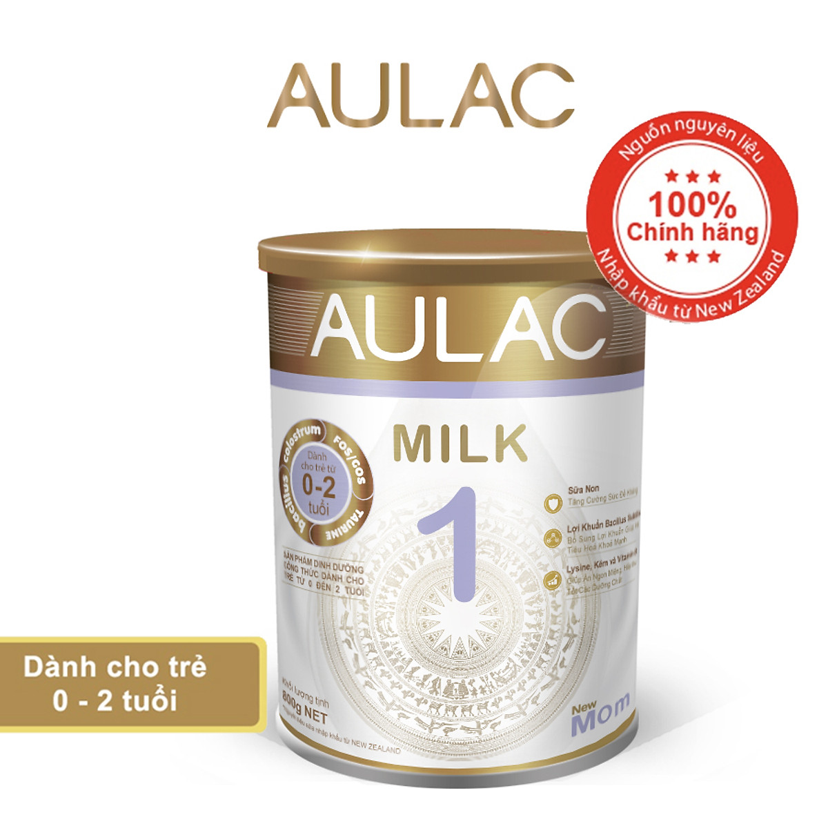 COMBO 4 HỘP AULAC MILK 1 - 800G
