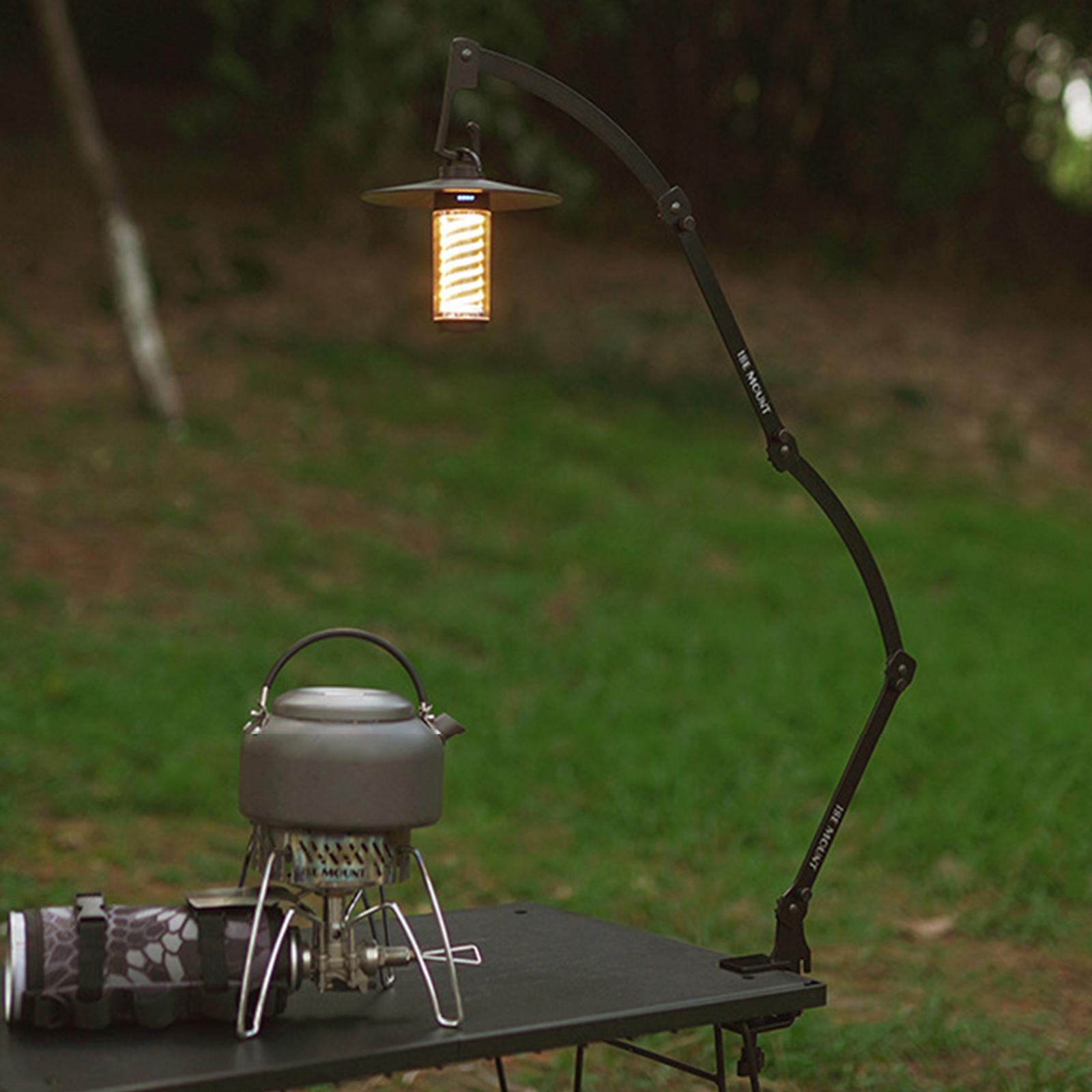 Camping Lantern Stand Camping Light Hanging Pole for Backpacking Outdoor BBQ