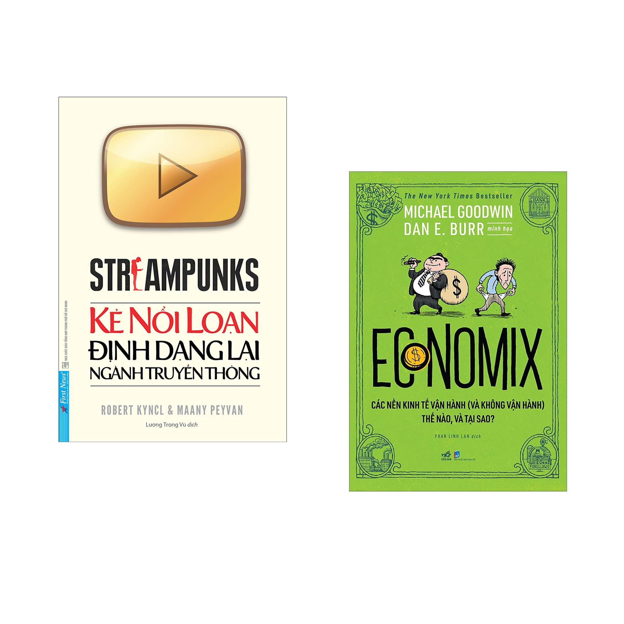 Combo 2 cuốn sách: Kẻ Nổi Loạn Định Dạng Lại Ngành Truyền Thông + Economix