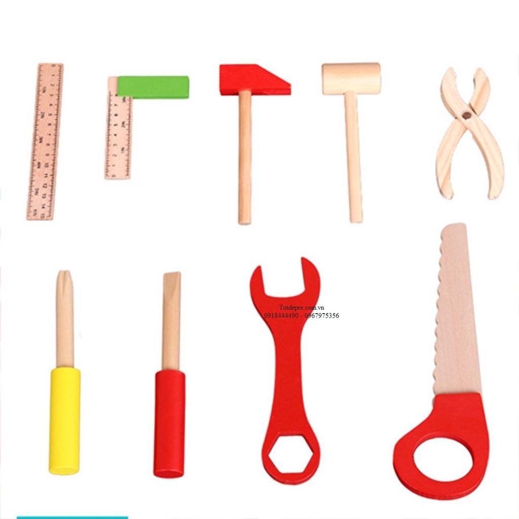 Đồ chơi gỗ bộ dụng cụ kĩ sư - tủ ốc vít phát triển tư duy cho bé