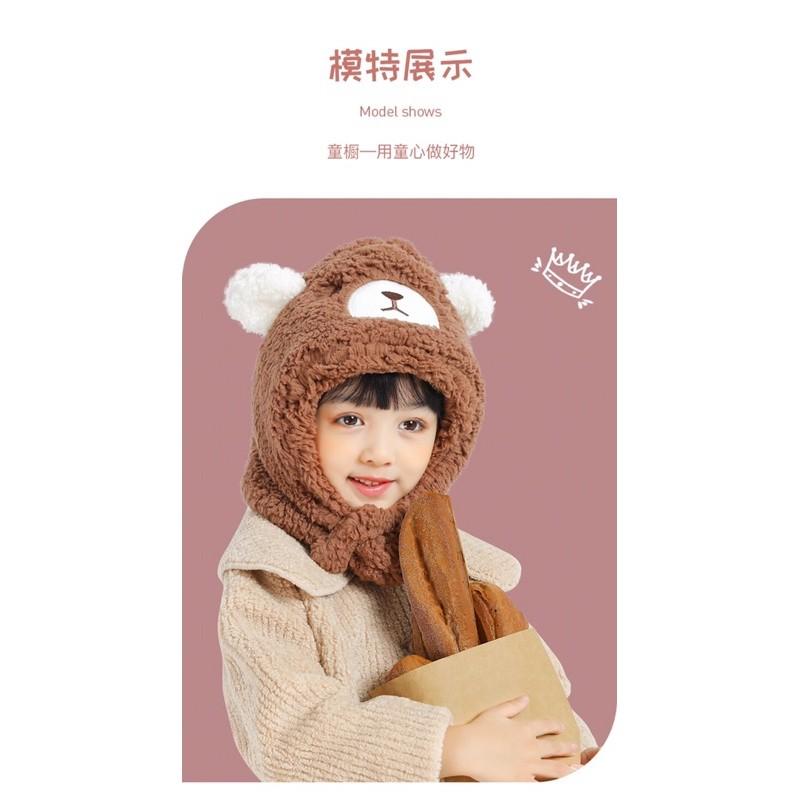 Mũ lông cừu siêu ấm cho bé trai bé gái