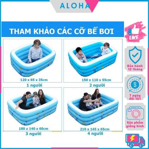 Combo Bơm + Bể Bơi Bơm Hơi, Bể Bơi Mini Gia Đình, tam be boi tre em,Bể bơi phao Cỡ lớn cho bé và gia đình