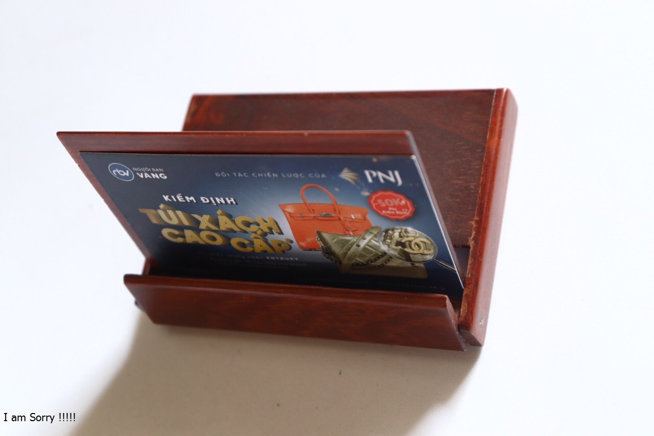 Hộp gỗ đựng danh thiếp  gỗ quý màu đỏ