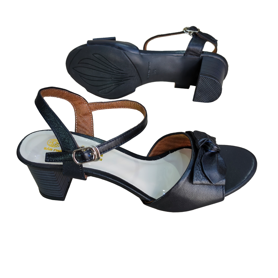 Giày Sandal Nữ Cao Gót HÀ NAM Da Bò Cao Cấp 6cm DNU2164